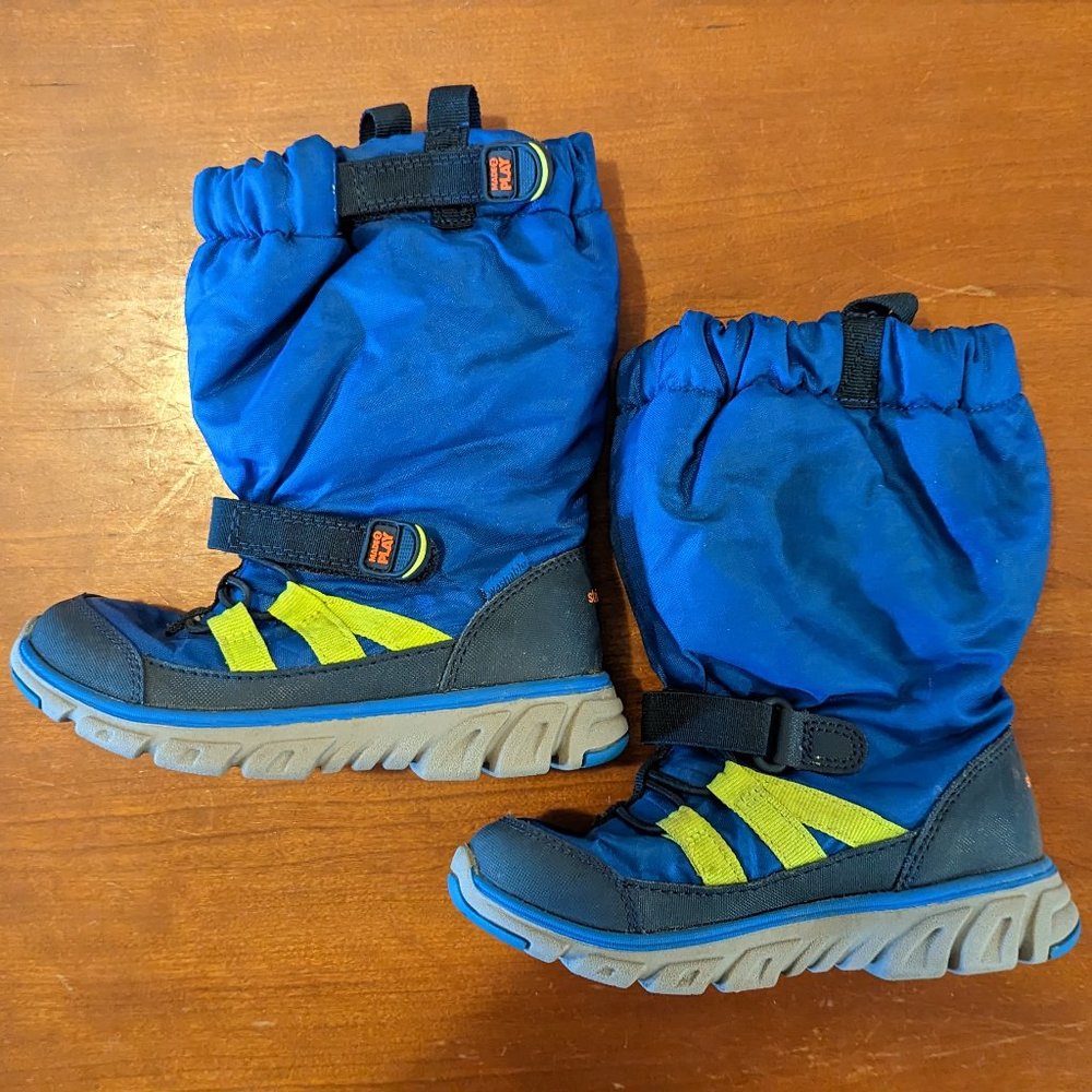 Stride Rite Size 10 W M2P Fleece-lined Easy On Sneaker Snow Boot